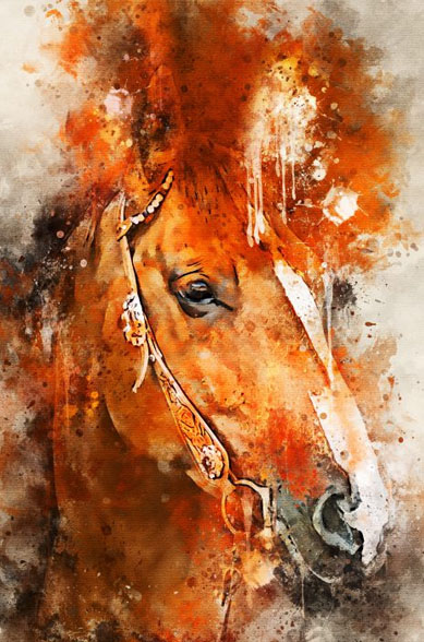 Abstract Horse Paintings